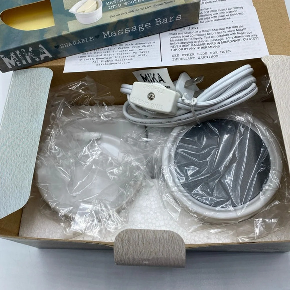 Mika Body Massage Kit With Electric Warmer And Scented Masssge - Picture 4 of 5